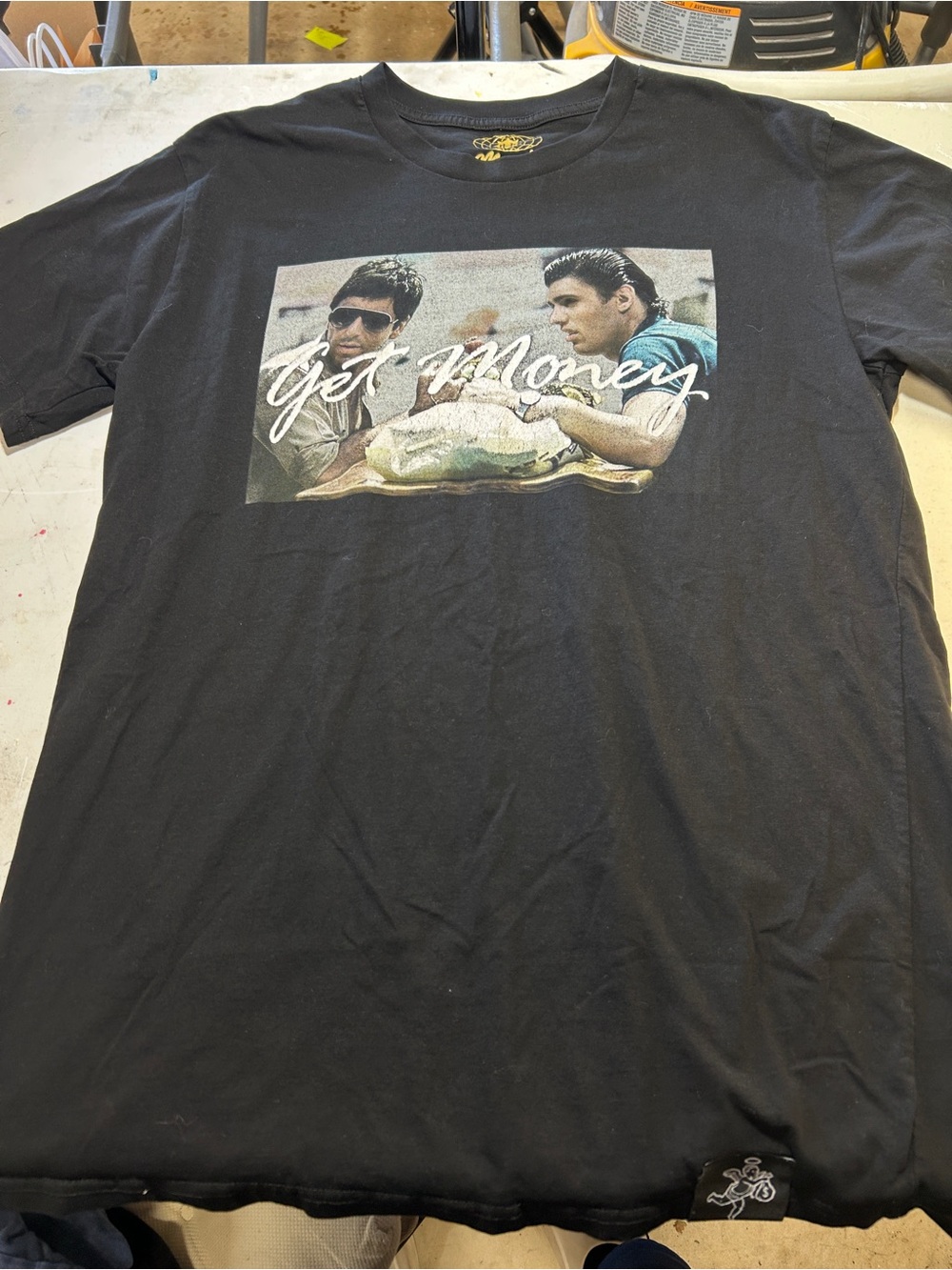 Get Money Graphic Black Crewneck T-Shirt